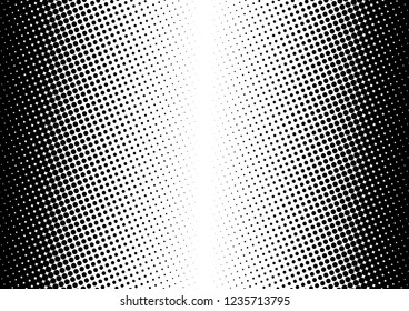 Dots Background. Fade Pop-art Pattern. Halftone Texture. Black and White Modern Overlay. Vector illustration