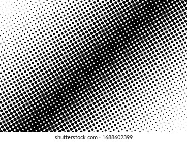 Dots-Hintergrund. Fade Pop-Art Muster. Grunge Hintergrund. Punkte beschädigte Textur. Vektorillustration