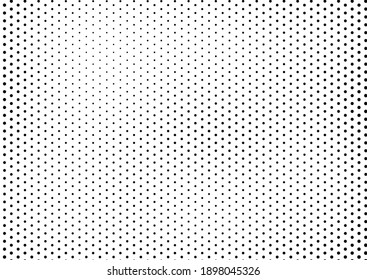 Dots Background. Fade Vintage Texture. Grunge Backdrop. Pop-art Monochrome Overlay. Vector illustration