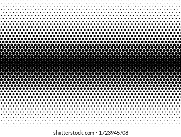 Dots Background. Gradient Backdrop. Vintage Fade Overlay. Pop-art Black and White Texture. Vector illustration