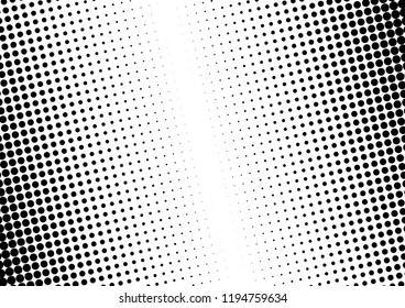 Dots Background. Gradient Fade Texture. Distressed Backdrop. Monochrome Vintage Pattern. Vector illustration