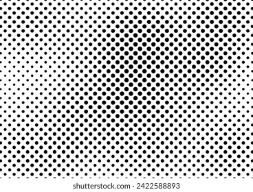 Dots Background. Gradient Grunge Backdrop. Abstract Modern Overlay. Monochrome Pattern. Vector illustration
