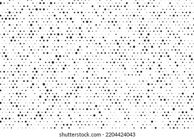 Dots Background. Gradient Grunge Overlay. Abstract Modern Backdrop. Monochrome Vintage Texture. Vector illustration.