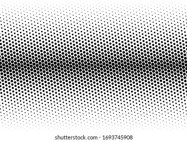 Dots Background. Gradient Grunge Texture. Modern Backdrop. Monochrome Abstract Overlay. Vector illustration