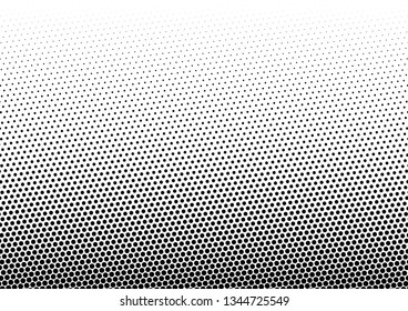 Dots Background. Gradient Pattern. Black and White Overlay. Fade Vintage Backdrop. Vector illustration