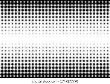 Dots Background. Gradient Pattern. Fade Black and White Overlay. Monochrome Texture. Vector illustration