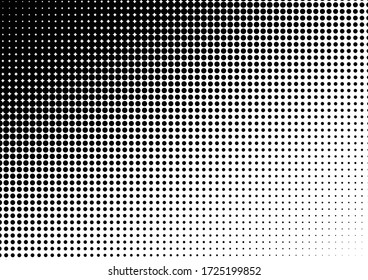 Dots Background. Gradient Texture. Halftone Backdrop. Distressed Pop-art Pattern. Vector illustration