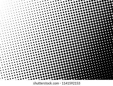 Dots Background. Grunge Backdrop. Monochrome Abstract Texture. Distressed Overlay. Vector illustration