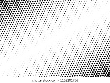 Dots Background. Grunge Black and White Pattern. Vintage Texture. Points Pop-art Overlay. Vector illustration