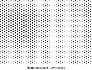 Dots Background. Grunge Fade Texture. Pop-art Vintage Backdrop. Modern Halftone Pattern. Vector illustration