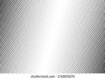 Punkte Hintergrund. Grunge Halftone Hintergrund. Schwarz-Weiß-Overlay. Störendes Muster. Vektor-Abbildung