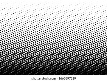 Dots Background. Grunge Monochrome Backdrop. Pop-art Overlay. Gradient Modern Pattern. Vector illustration