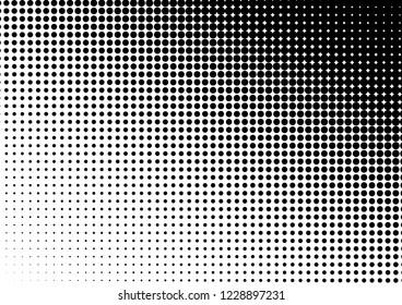 Dots Background. Grunge Overlay. Monochrome Gradient Backdrop. Abstract Halftone Pattern. Vector illustration