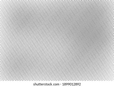 Dots Background. Grunge Pattern. Abstract Monochrome Overlay. Gradient Vintage Texture. Vector illustration