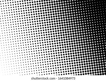 Dots Background. Grunge Pattern. Vintage Texture. Monochrome Overlay. Vector illustration