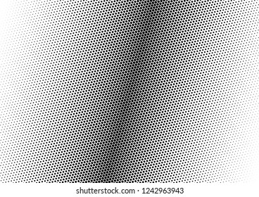 Dots Background. Grunge Points Texture. Fade Pattern. Halftone Black and White Overlay. Vector illustration