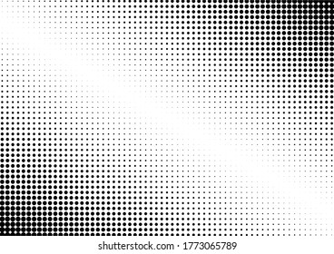 Fondo de puntos. Grunge Pop-art Pattern. Fondo de semitono. Superposición de época. Ilustración del vector