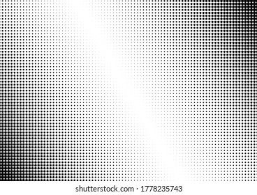 Fondo de puntos. Fondo de semitono. Sobreposición en blanco y negro angustiada. Textura de puntos. Ilustración del vector