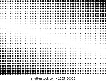 Dots Background. Halftone Backdrop. Pop-art Pattern. Vintage Distressed Overlay. Vector illustration