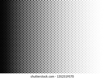 Dots Background. Halftone Black and White Pattern. Gradient Overlay. Points Modern Texture. Vector illustration