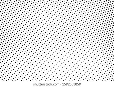 Dots Background. Halftone Distressed Backdrop. Gradient Pop-art Texture. Points Black and White Overlay. Vector illustration