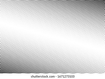 Dots Background. Halftone Distressed Pattern. Gradient Modern Backdrop. Black and White Points Overlay. Vector illustration
