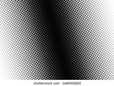 Dots Background. Halftone Monochrome Backdrop. Vintage Pop-art Overlay. Black and White Gradient Pattern. Vector illustration