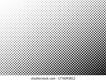 Dots Background. Halftone Pop-art Backdrop. Grunge Monochrome Texture. Vintage Overlay. Vector illustration
