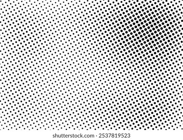 Dots Background. Halftone Texture. Grunge Abstract Overlay. Monochrome Pattern. Vector illustration