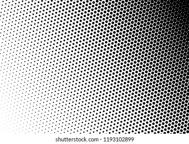 Dots Background. Halftone Vintage Backdrop. Pop-art Distressed Overlay. Points Black and White Texture. Vector illustration