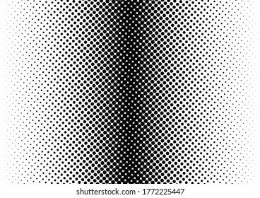 Dots Background. Halftone Vintage Pattern. Black and White Points Backdrop. Monochrome Gradient Overlay. Vector illustration