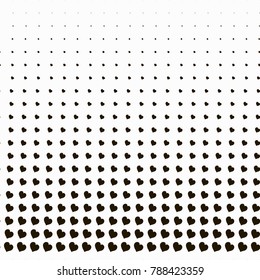 Dots background. Hearts. Pop-art texture. Pop art template. Seamless texture. Vector illustration.