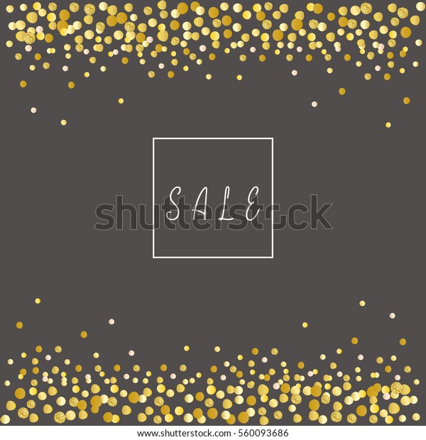Dots Background Illustration Gold Glitter Stock Vector (Royalty Free ...