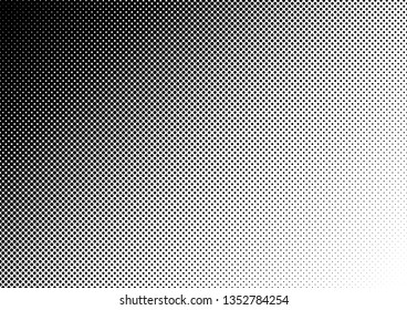 Dots Background. Modern Distressed Overlay. Halftone Pop-art Backdrop. Monochrome Fade Texture. Vector illustration