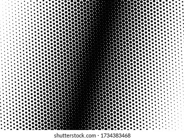 Dots Background. Modern Distressed Overlay. Halftone Gradient Pattern. Monochrome Texture. Vector illustration