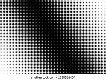 Dots Background. Modern Halftone Pattern. Abstract Vintage Overlay. Distressed Gradient Backdrop. Vector illustration