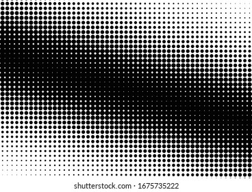 Dots Background. Modern Monochrome Overlay. Halftone Vintage Backdrop. Pop-art Pattern. Vector illustration