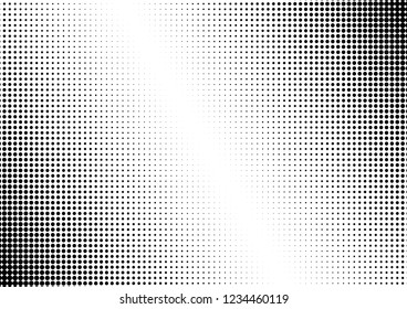 Dots Background. Modern Overlay. Black and White Pop-art Pattern. Abstract Distressed Backdrop. Vector illustration
