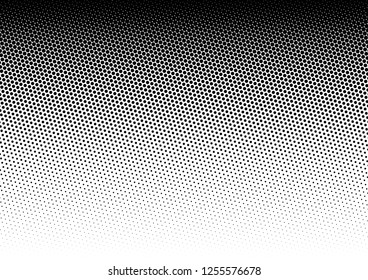 Dots Background. Modern Pattern. Distressed Backdrop. Monochrome Halftone Overlay. Vector Illustration