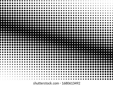 Dots-Hintergrund. Moderne Textur. Hintergrundbild gestört. Abstraktes Halbtonmuster. Vektorillustration
