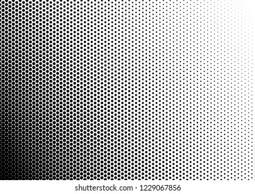 Dots Background. Modern Texture. Monochrome Gradient Pattern. Distressed Vintage Backdrop. Vector illustration