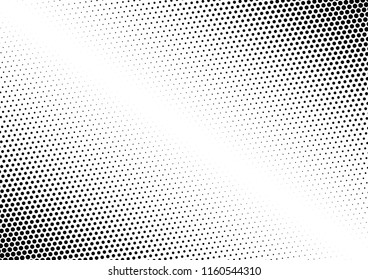 Dots Background. Modern Vintage Backdrop. Monochrome Texture. Gradient Pattern. Vector illustration