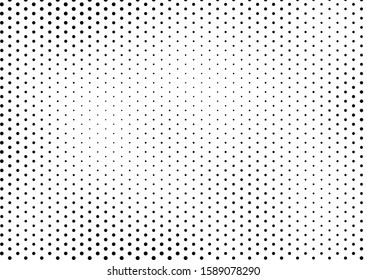 Dots Background. Modern Vintage Backdrop. Abstract Distressed Texture. Grunge Monochrome Pattern. Vector illustration