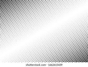 Dots Background. Monochrome Abstract Backdrop. Points Pattern. Grunge Vintage Texture. Vector illustration