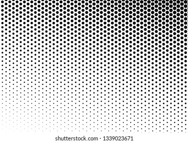 Dots Background. Monochrome Black and White Overlay. Vintage Texture. Fade Pattern. Vector illustration