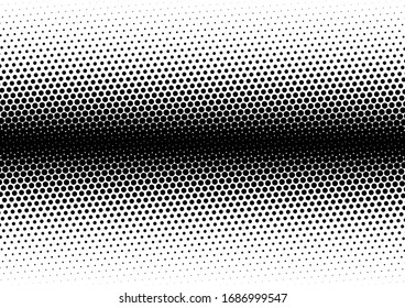 Dots Background. Monochrome Black and White Pattern. Grunge Texture. Pop-art Backdrop. Vector illustration
