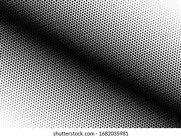 Dots Background. Monochrome Distressed Pattern. Modern Black and White Overlay. Points Abstract Backdrop. Vector illustration