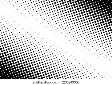 Dots Background. Monochrome Grunge Overlay. Gradient Distressed Texture. Halftone Abstract Backdrop. Vector illustration