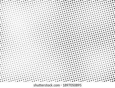 Dots Background. Monochrome Pattern. Distressed Overlay. Fade Modern Backdrop. Vector illustration