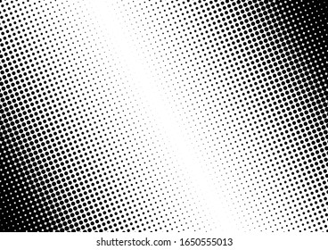 Dots Background. Monochrome Pattern. Grunge Halftone Texture. Vintage Points Backdrop. Vector illustration